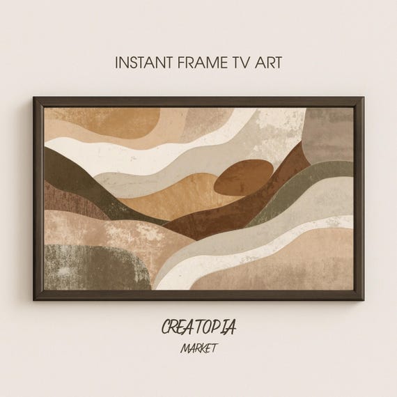 Organic Flow Mid-Century Abstract Art Print
