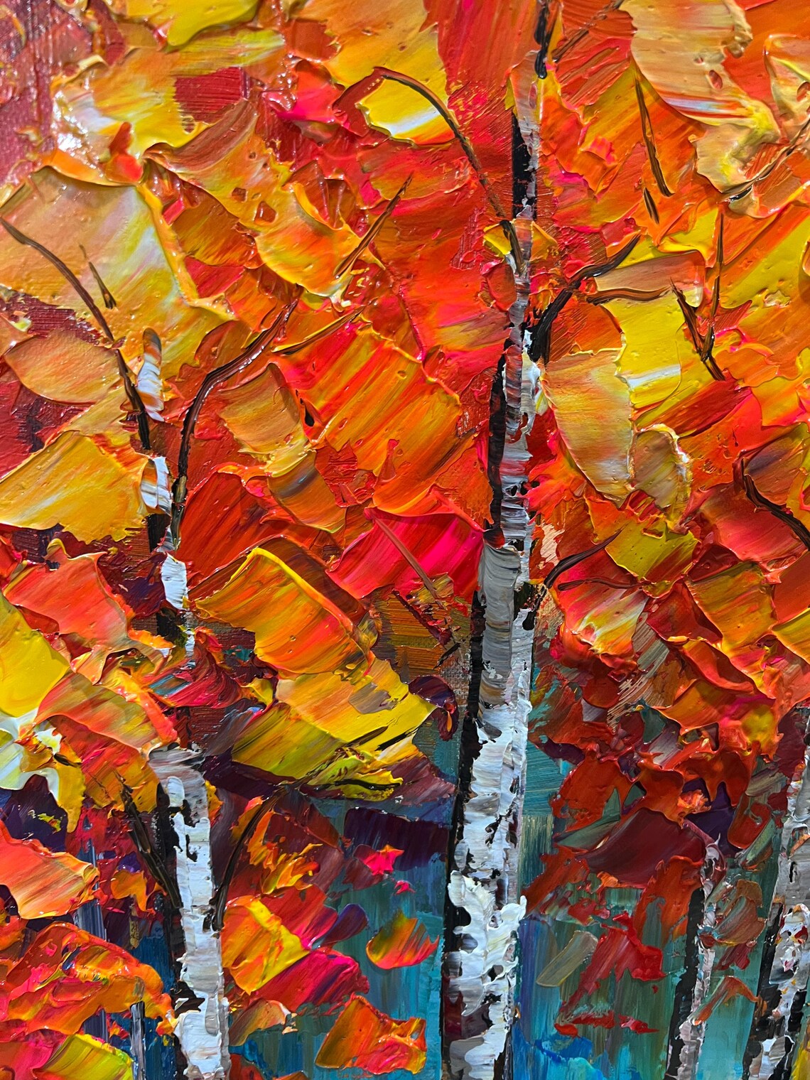 Autumn Forest Oil Painting, Nature Landscape Art Print - Image 3
