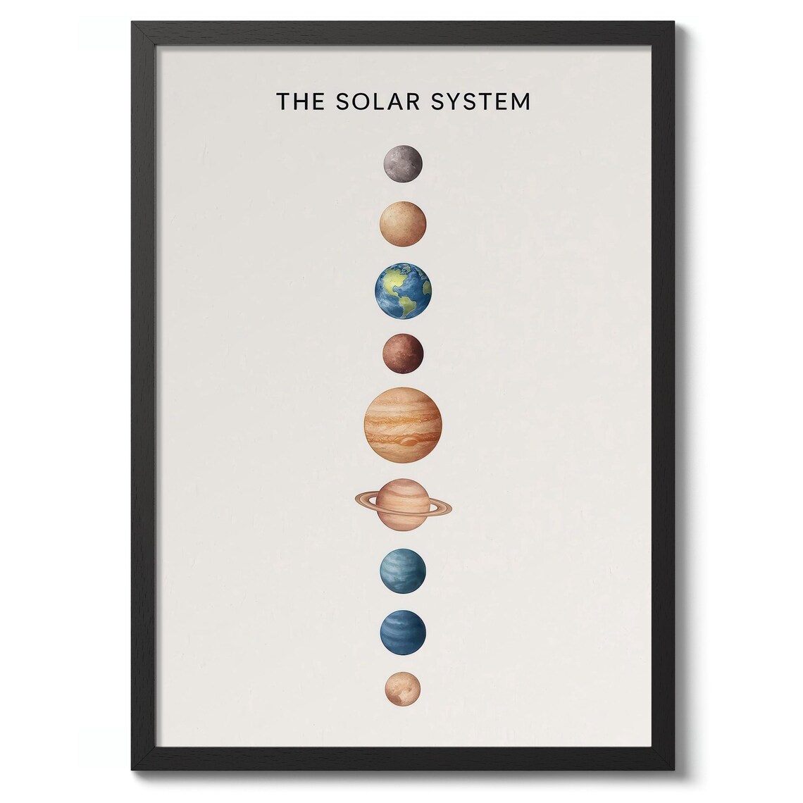 The Solar System Print Poster Space Wall Art Nursery Decor Gift