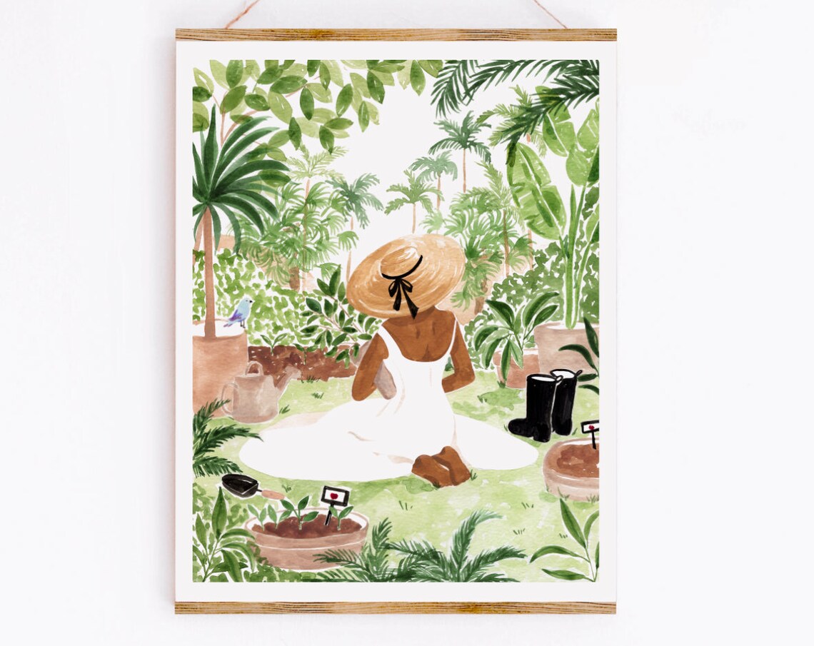 Little Gardener Art Print, Sabina Fenn Illustration