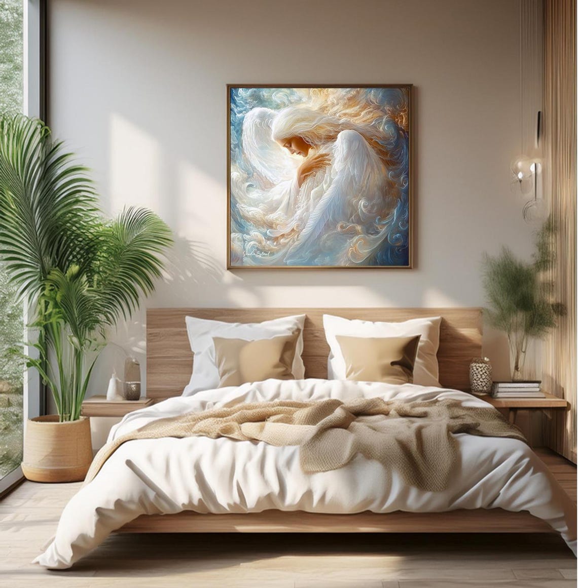 Guardian Angel Art Print, Angel Whispers Inspirational - Image 5