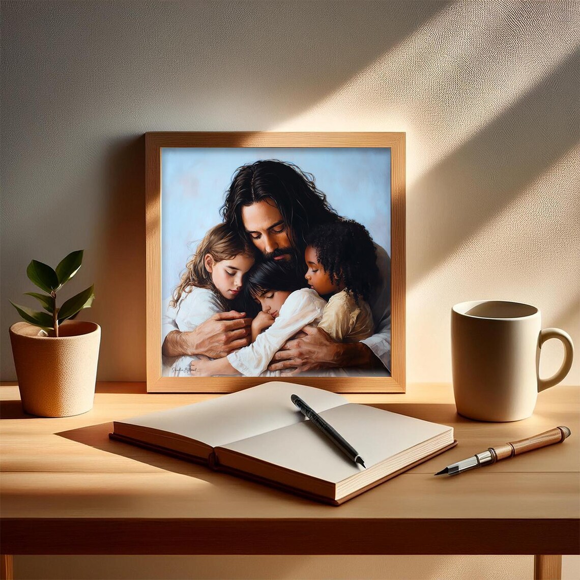 Jesus With Children Christian Print, Gift for Parents - Image 4