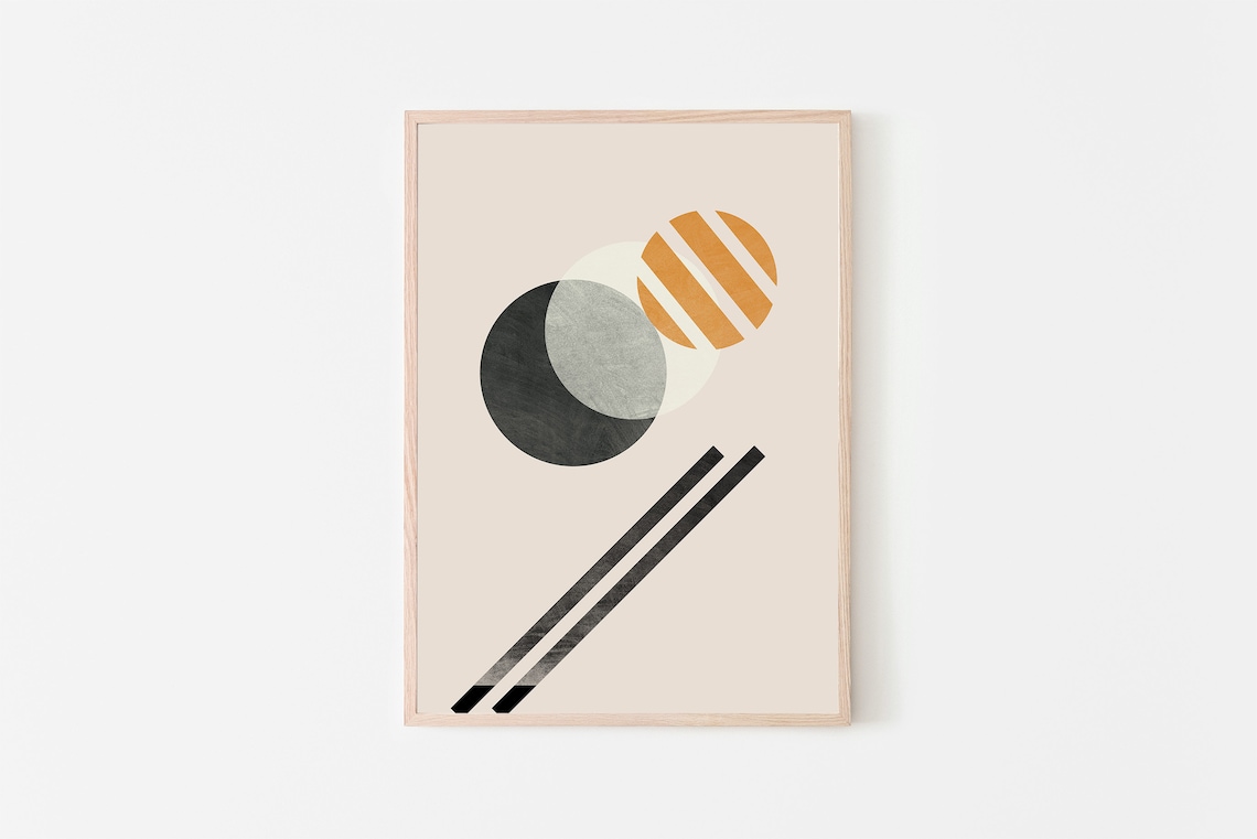Salmon Sushi Cut Roll Modern Giclee Art Print
