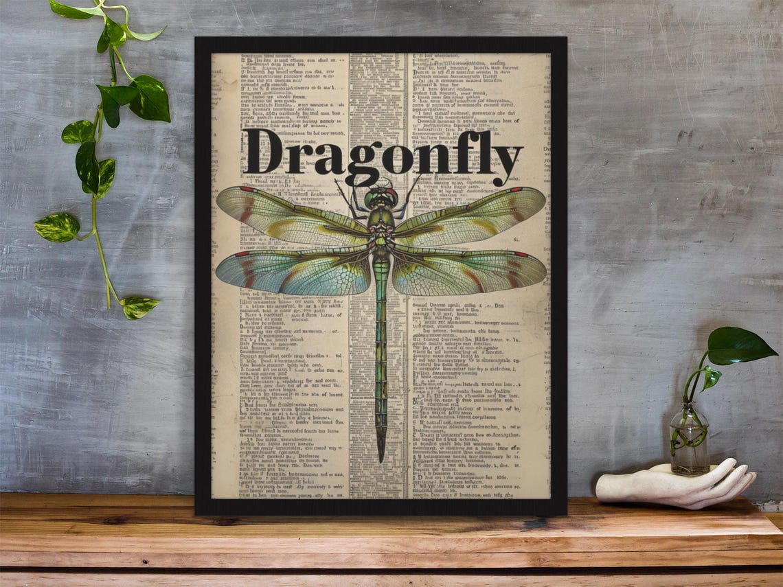 Retro Dragonfly Poster, Elegant Home Decor - Image 4