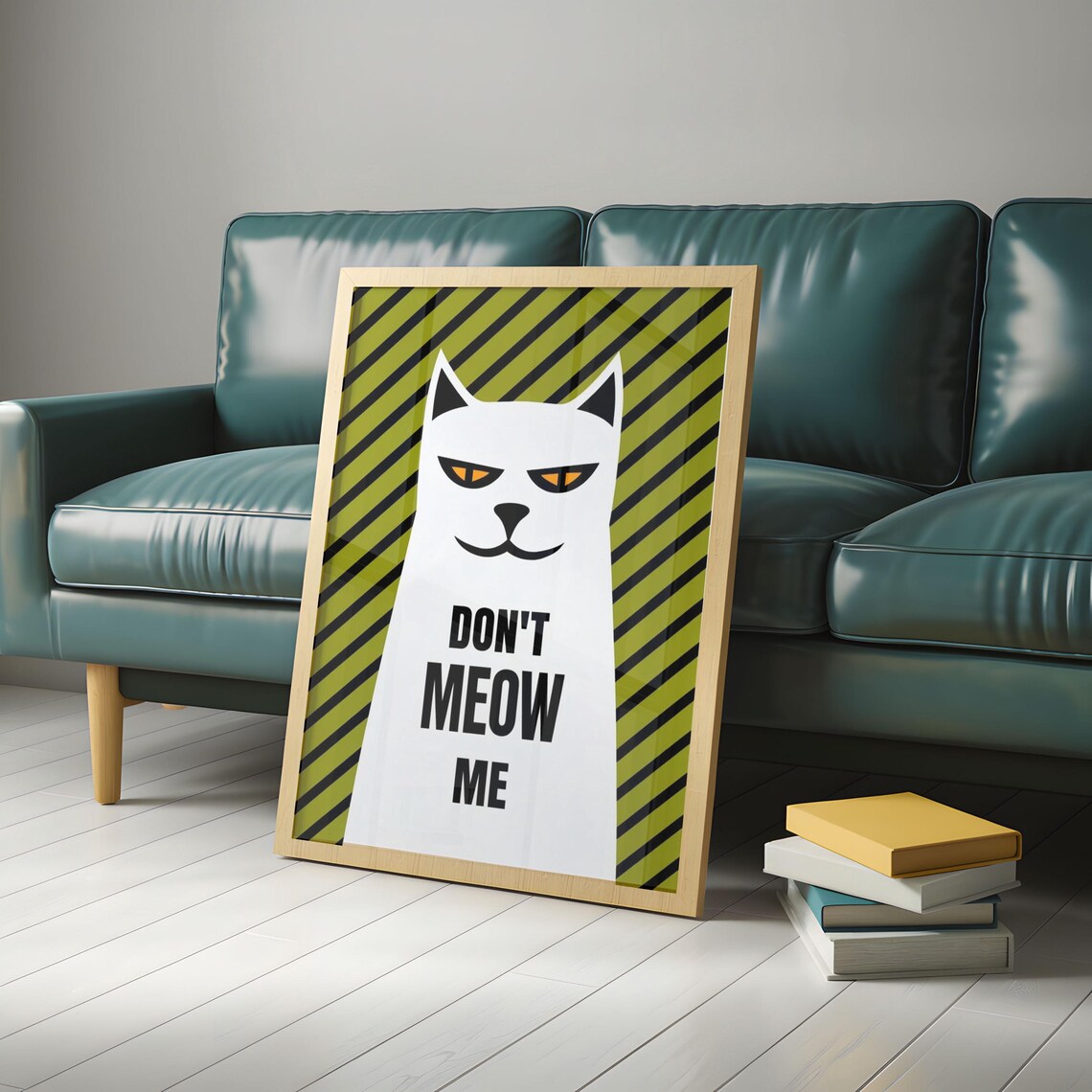 Purr Fectly Cat Poster, Animal Lovers - Image 5