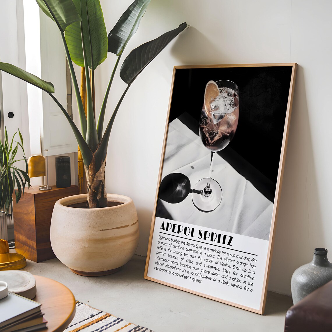 Aperol Spritz Retro, Italian Cocktail Art Print - Image 6