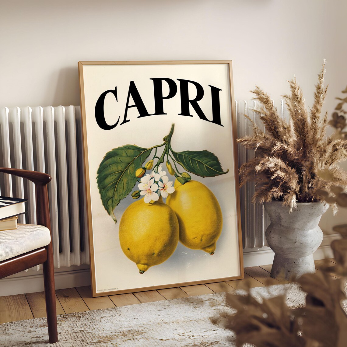 Vintage Capri Lemon Poster, Luxury Decor - Image 8