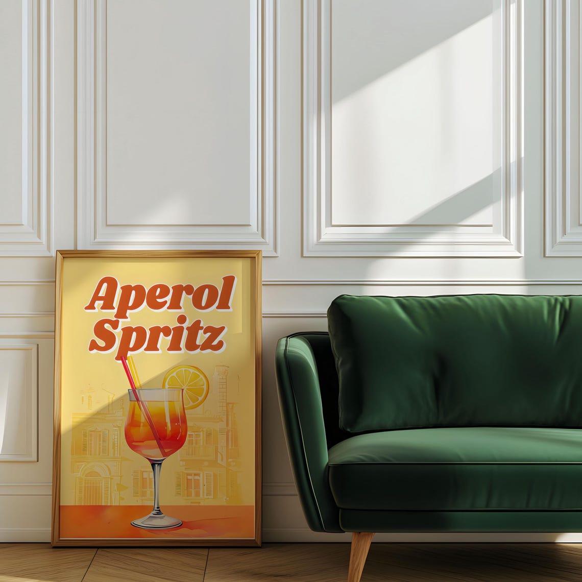 Retro Aperol Spritz Bar Decor Art Print - Image 6