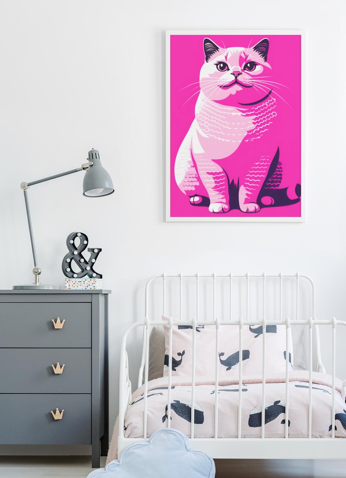 Pop Art Cat Portrait, Vintage Style Poster - Image 7