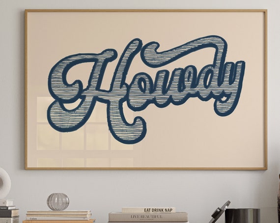 Western Style Art Print Boho Minimalist Prints Modern Art Bohominimalistdecor Cowboy Art Physical Poster Print Shipped To You