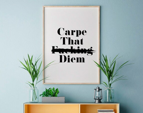 Carpe Diem Leadership Quotes Motivational Poster