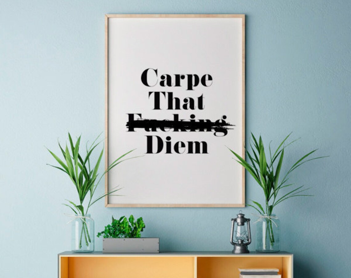 Carpe Diem Leadership Quotes Motivational Poster