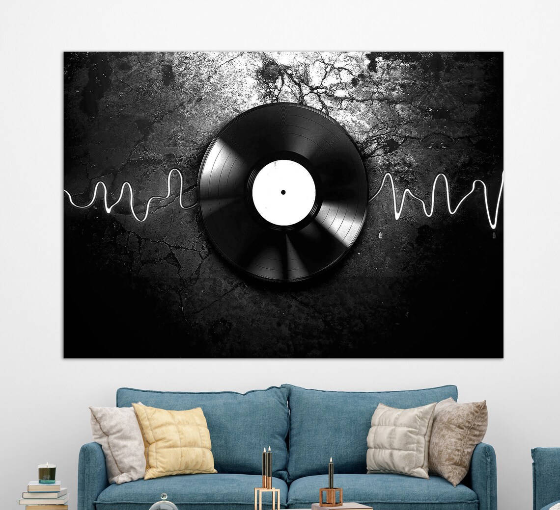 Vinyl Record Music Wall Art Print, Music Lover Gift - Image 3