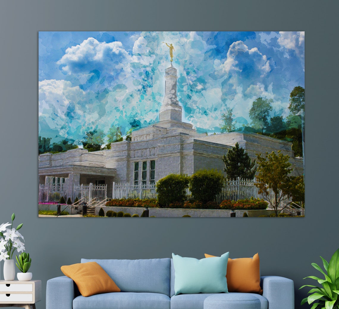 Louisville Kentucky Temple In Pewee Valley Kentucky The Church Of Jesus Christ Of Latter Day Saints In Pewee Valley Print