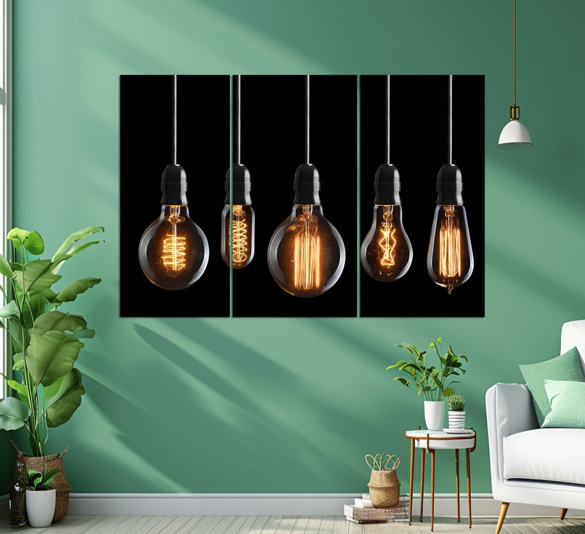 Light Bulbs - Modern Abstract Art Print - Image 2