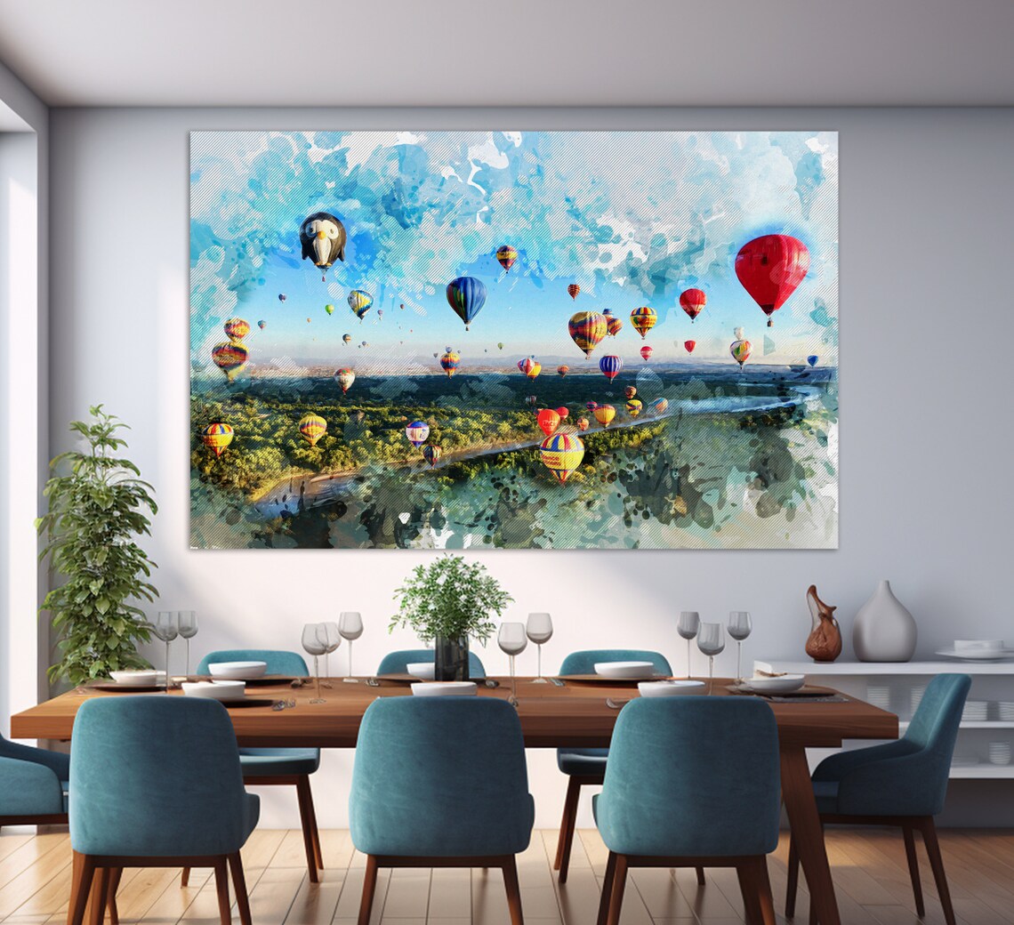 Albuquerque Balloon Fiesta Abstract Art Print