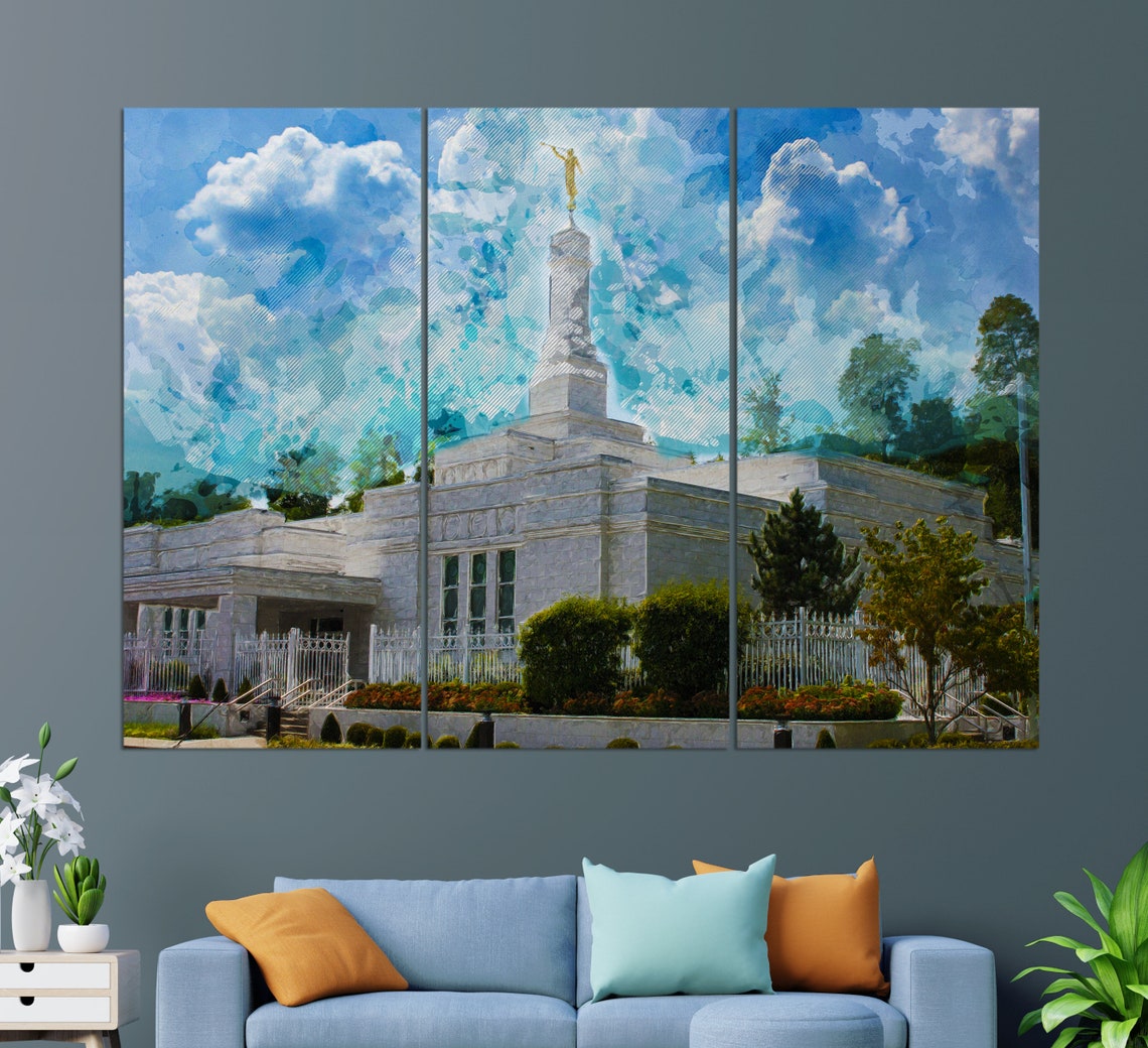 Louisville Kentucky Temple In Pewee Valley Kentucky The Church Of Jesus Christ Of Latter Day Saints In Pewee Valley Print - Image 3