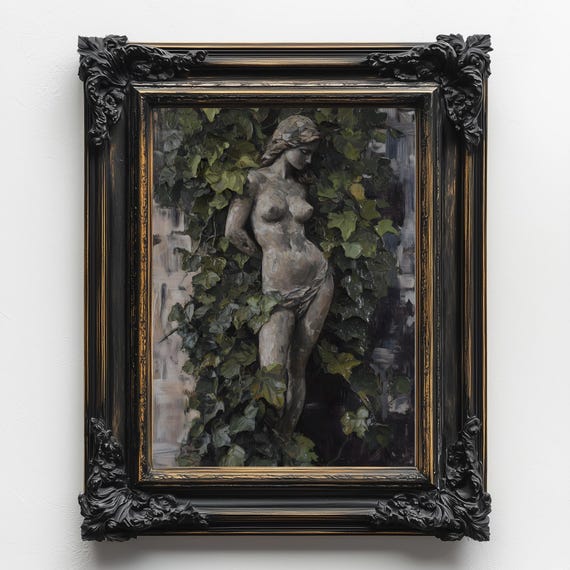 Venus Dark Academia Decor Aphrodite Greek Goddess Of Love And Beauty Birth Of Venus Victorian Decor Wall Art Dark Moody Antique Art Print