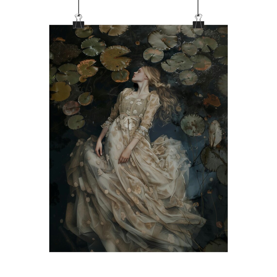 Lake Ophelia Dark Academia Gothic Wall Art Print - Image 2