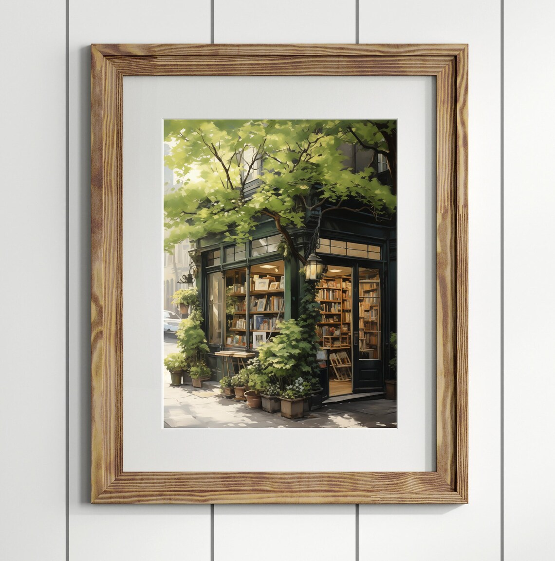 Vintage Book Store Art Print, Book Lovers Gift - Image 2