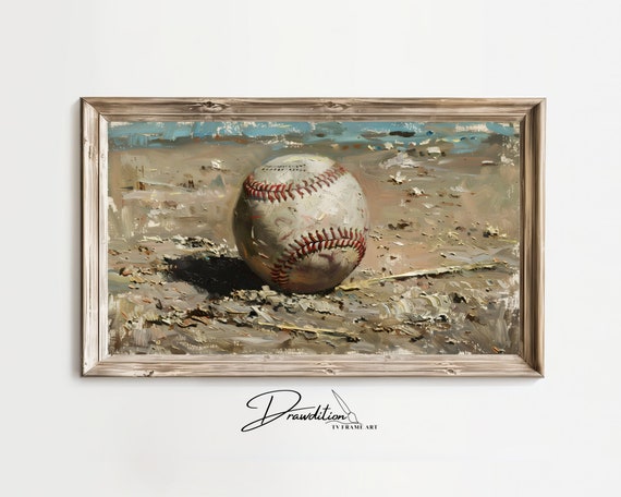 Baseball Frame Tv Art Baseball Frame Tv Art Baseball Bat Frame Tv Art Baseball Painting In Frame Tv Art Baseball Player Art