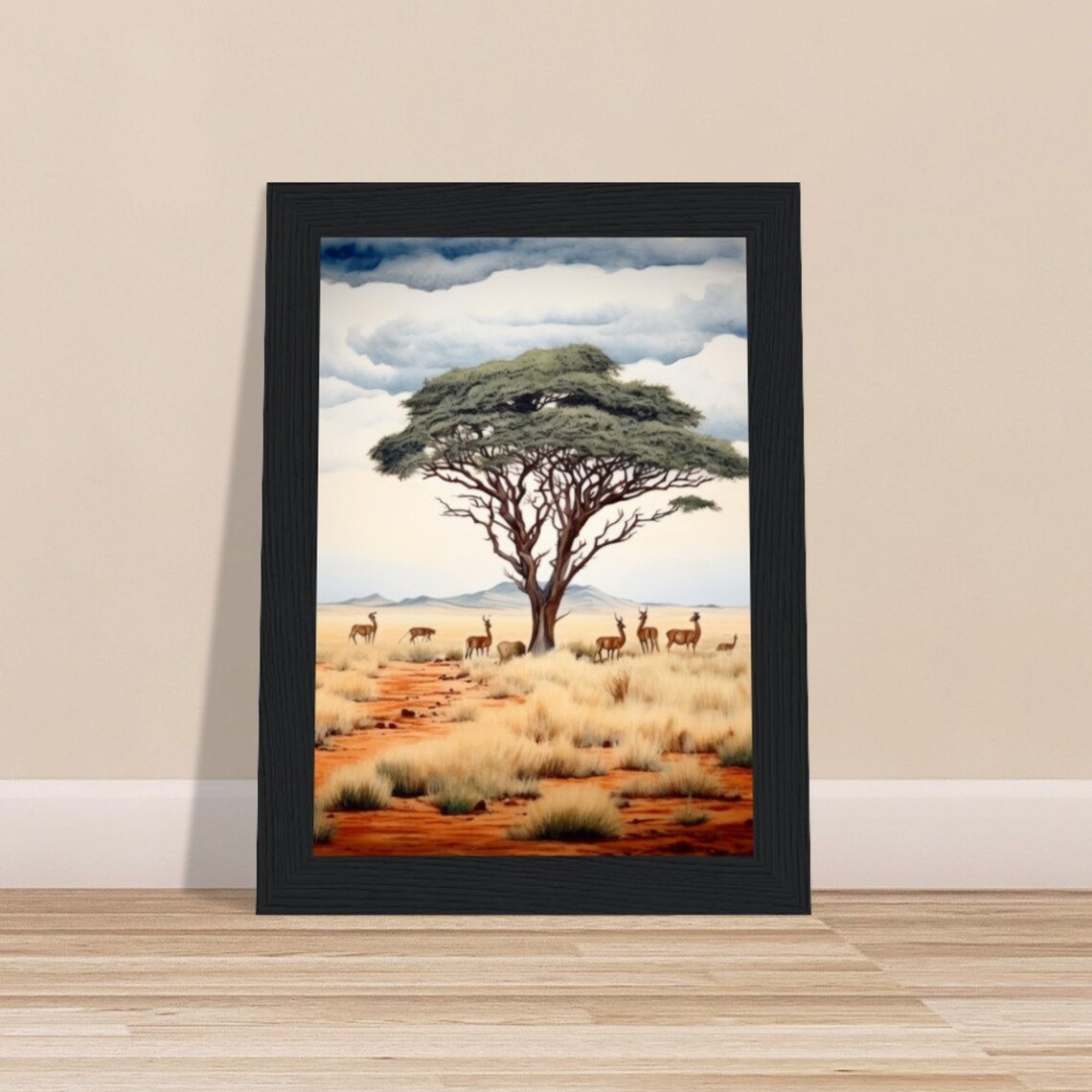 Etosha Namibia Framed Poster Travel Poster Africa Travel Poster Namibia - Image 4