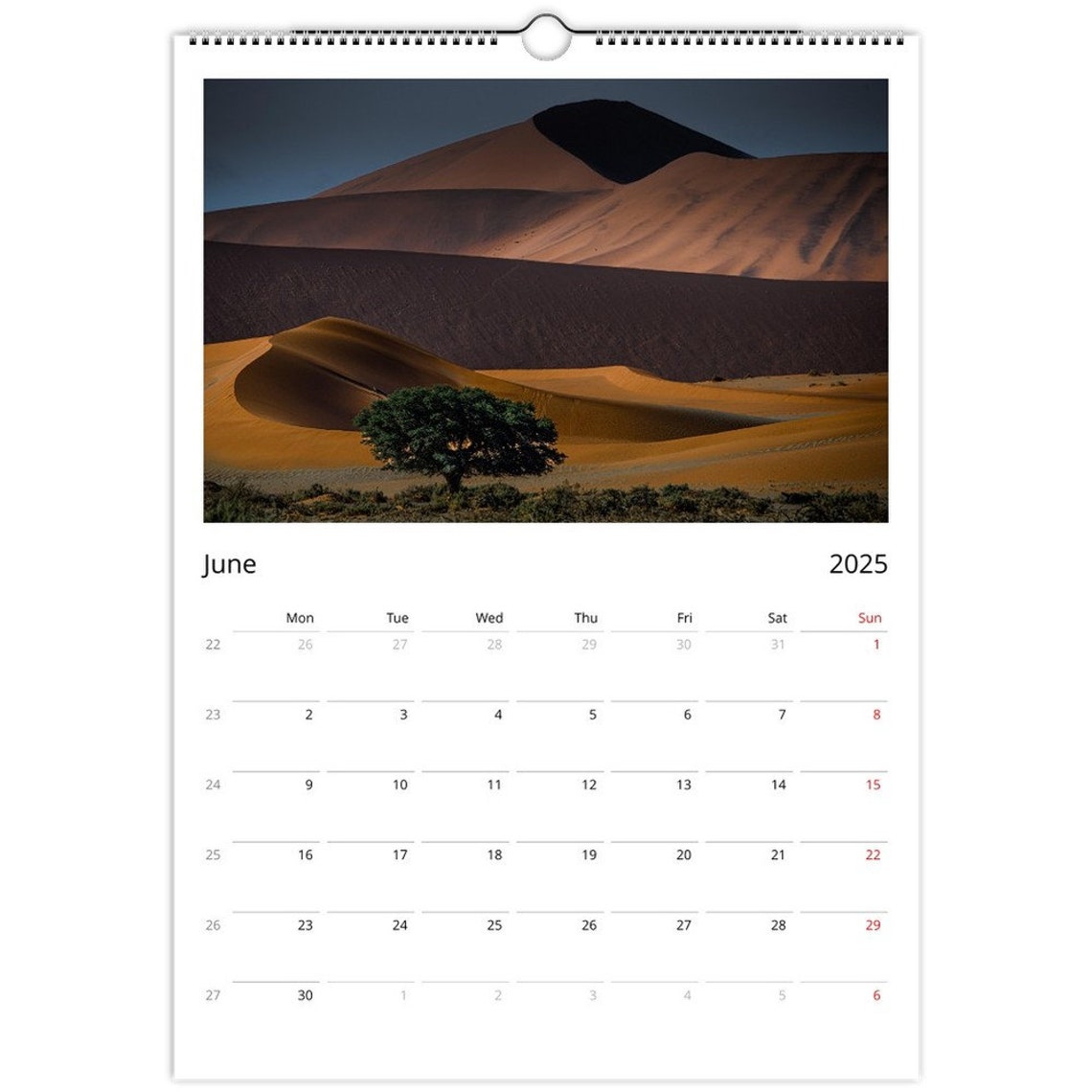Namibia Giraffe Africa Impressions Wall Calendar Page Wall Art - Image 2