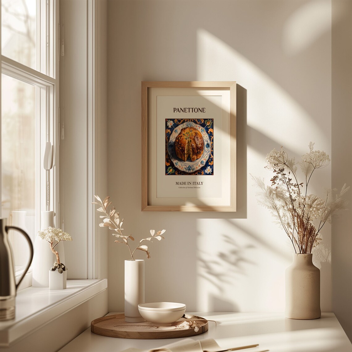 Panettone Italian Holiday Fruit Cake Maiolica Tile Kitchen Poster - Image 2