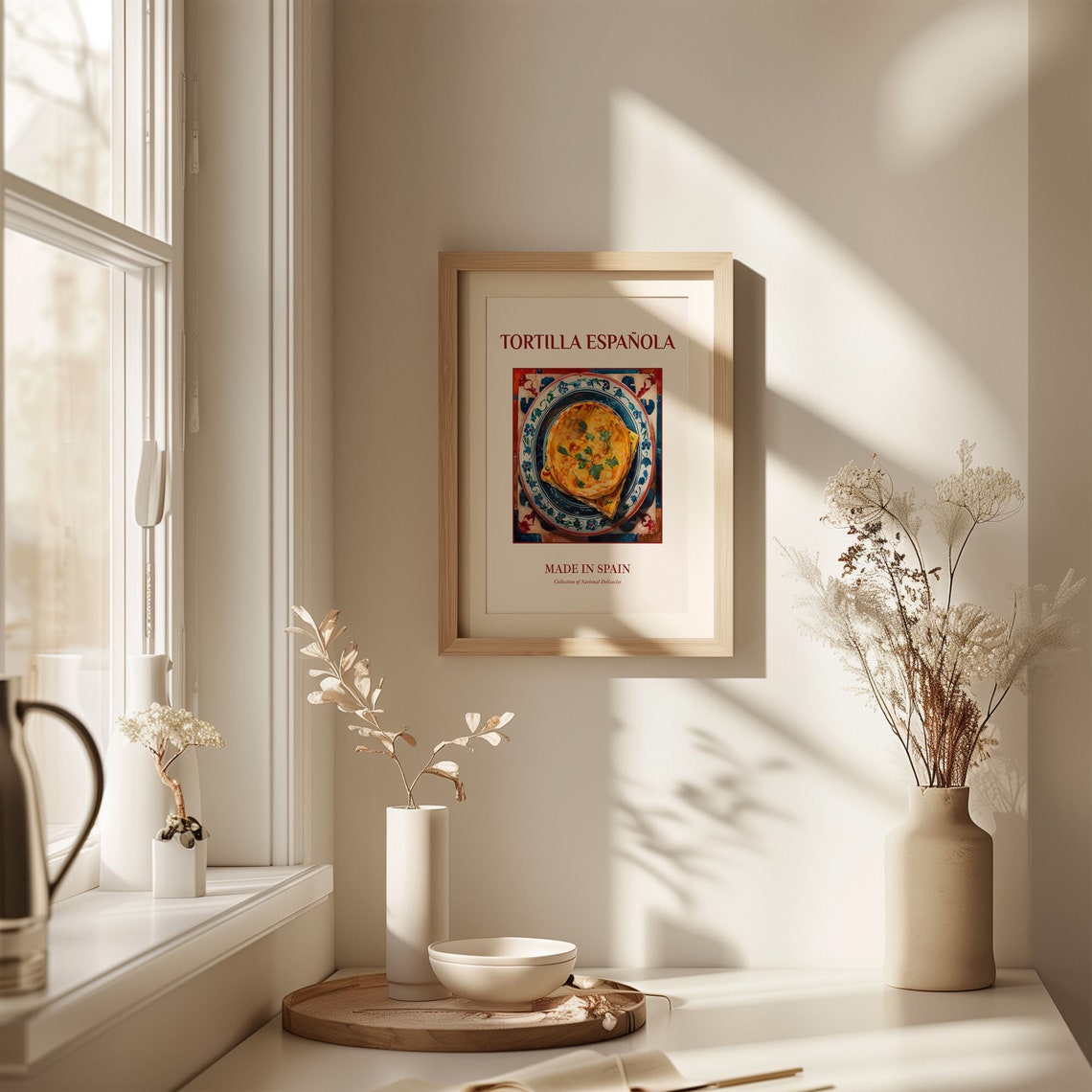 Tortilla Española Spanish Potato Omelette Tile Plate Art Poster - Image 2