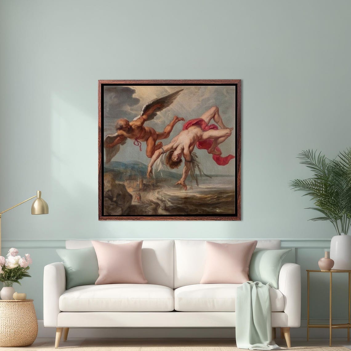 The Fall Of Icarus Classic Greek Mythology Oil Painting Poster