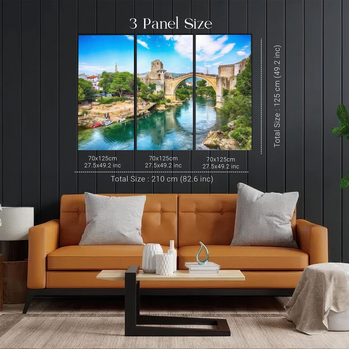 Mostar Bridge Wall Art Regional Wall Decor Gift For Home Decor Housewarming Gift Framed Wall Art - Image 2