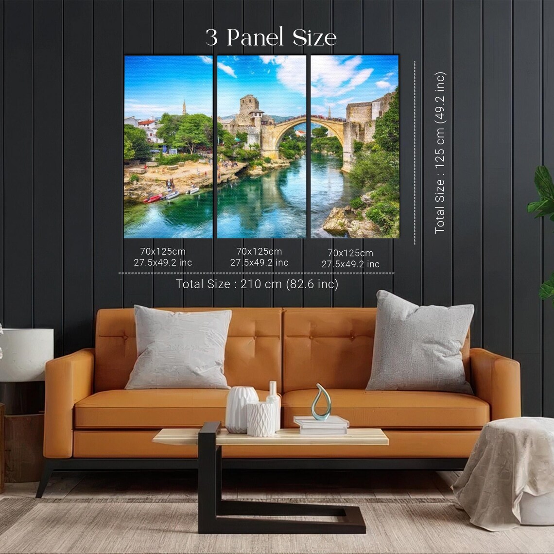 Stari Most Old Bridge Over the Neretva River in Mostar Bosnia Poster - Image 2