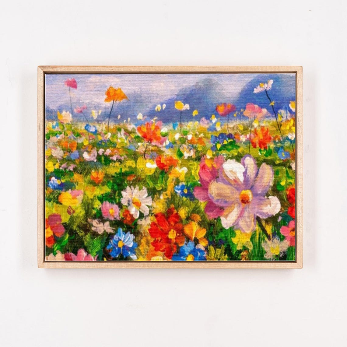 Vibrant Wildflower Meadow Impressionist Garden Painting Poster - Image 4