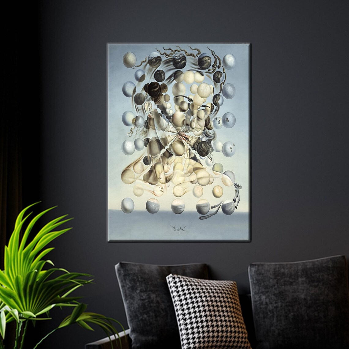 Salvador Dali Galatea of the Spheres Surrealist Floating Orbs Poster