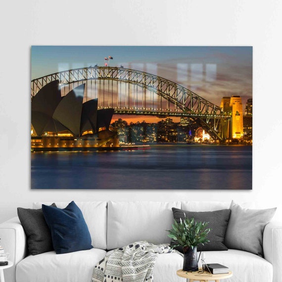 Wall Decoration Glass Art Royal Botanic Garden Australia Printing Sydney Landscape