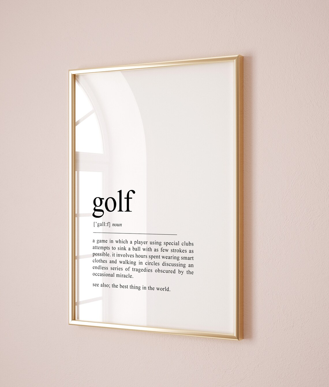 Golf Definition Print, Golf Gift For Men - Image 2