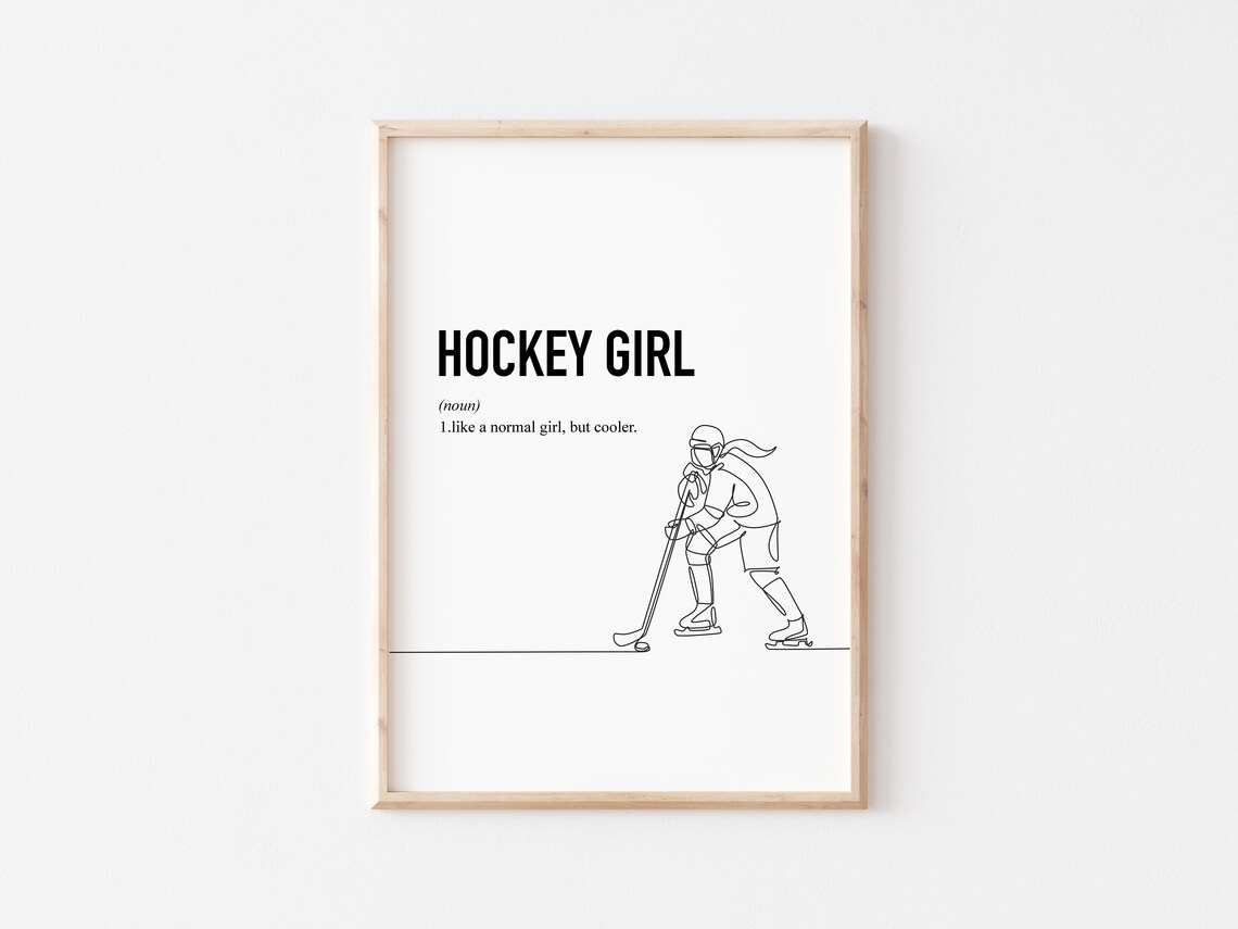 Hockey Player Wall Art Print, Sports Gift - Image 2