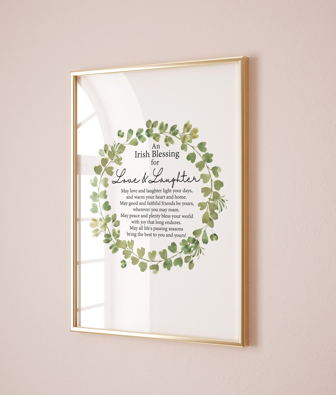 Irish Blessing Love Print, Housewarming Wall Art - Image 2