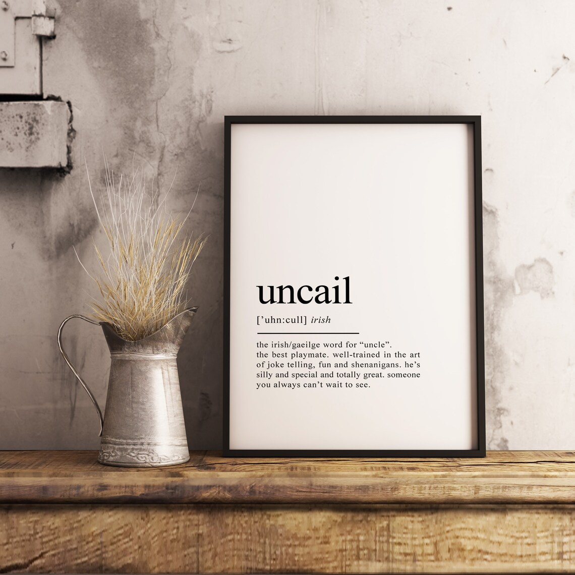Ireland Uncle Definition Print, Gift for Uncle - Image 2