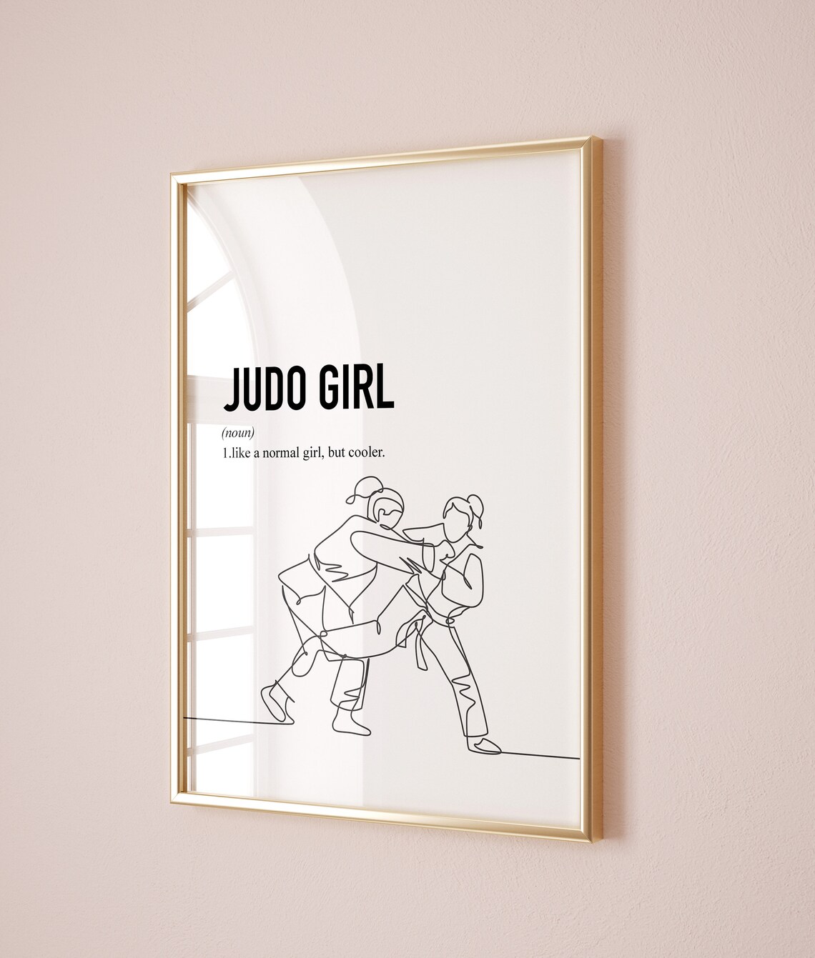 Judo Poster, Teen Room Decor Wall Art Print - Image 2