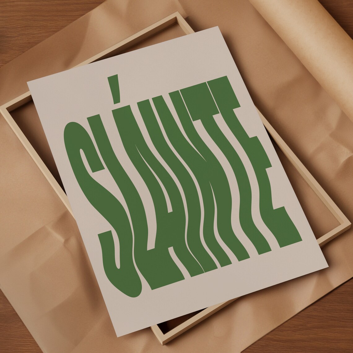 Slainte Irish Retro Poster, St Patricks Day Decor