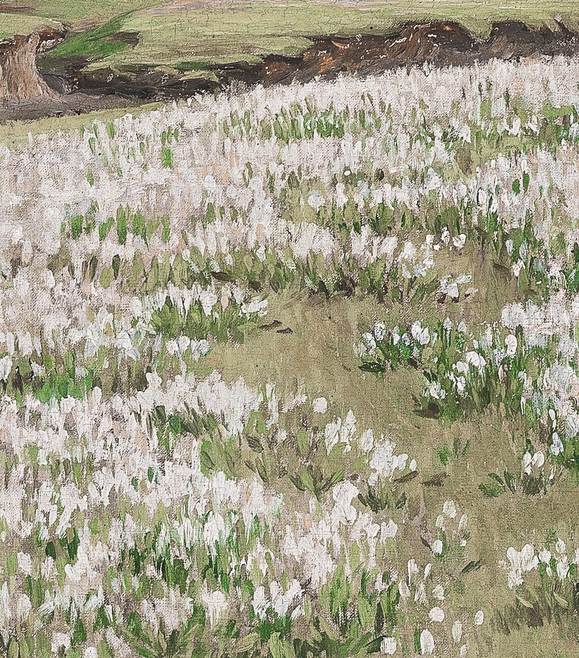 Spring Landscape Vintage Wildflowers Meadow Art Print - Image 2