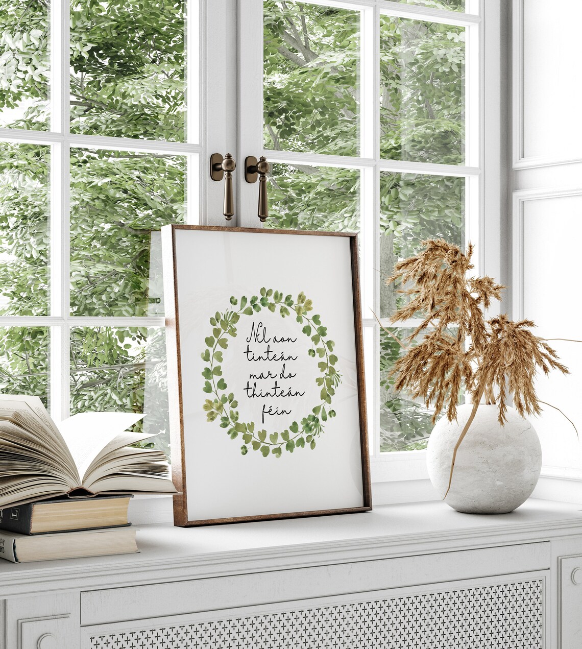 Irish Blessing Sign, Gaelic Home Quote Art Print - Image 2