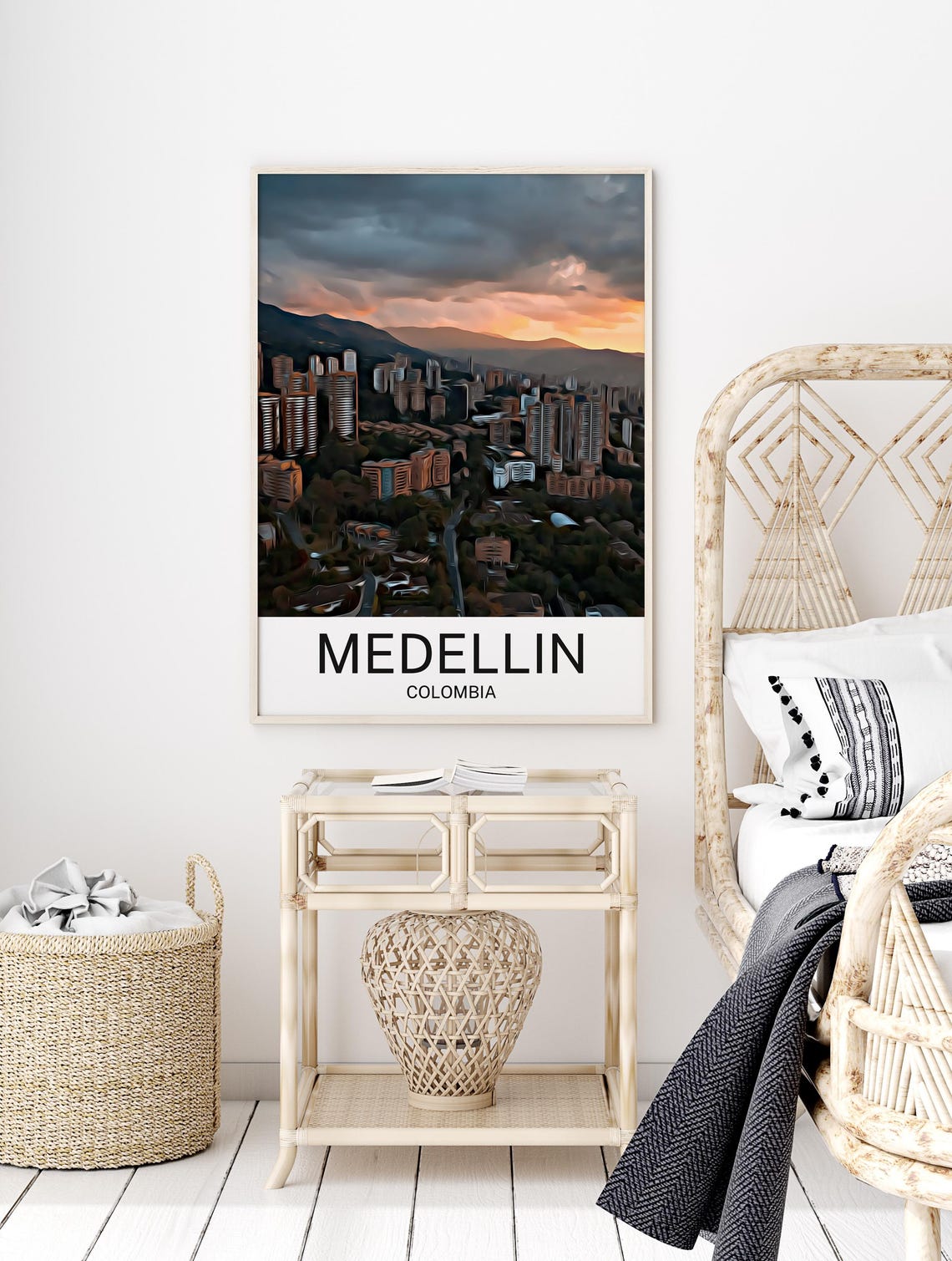 Medellin Medellin Print Medellin Wall Art Medellin Poster Medellin Painting Medellin Medellin Gift Travel Poster Print - Image 2