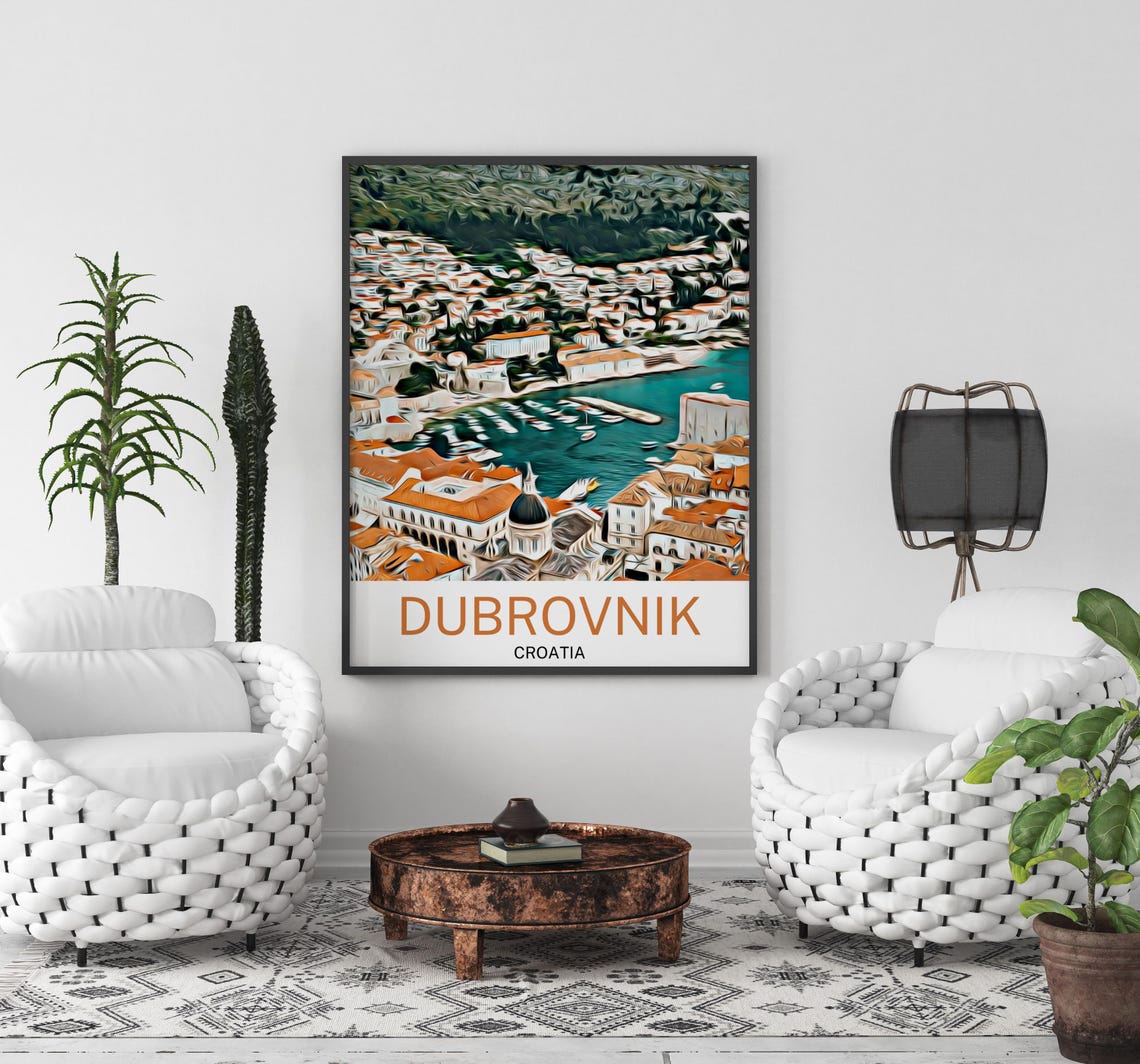 Dubrovnik Print Dubrovnik Art Croatia Print Dubrovnik Poster Croatia Art Dubrovnik Wall Art Dubrovnik Painting Croatia Art Croatia - Image 2