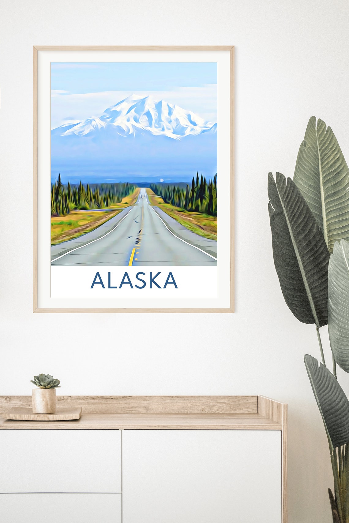 Alaska Print Alaska Travel Print Alaska Travel Poster Alaska Art Print Alaska Wall Art Alaska Wall Decor Alaska Poster Alaska Art - Image 2