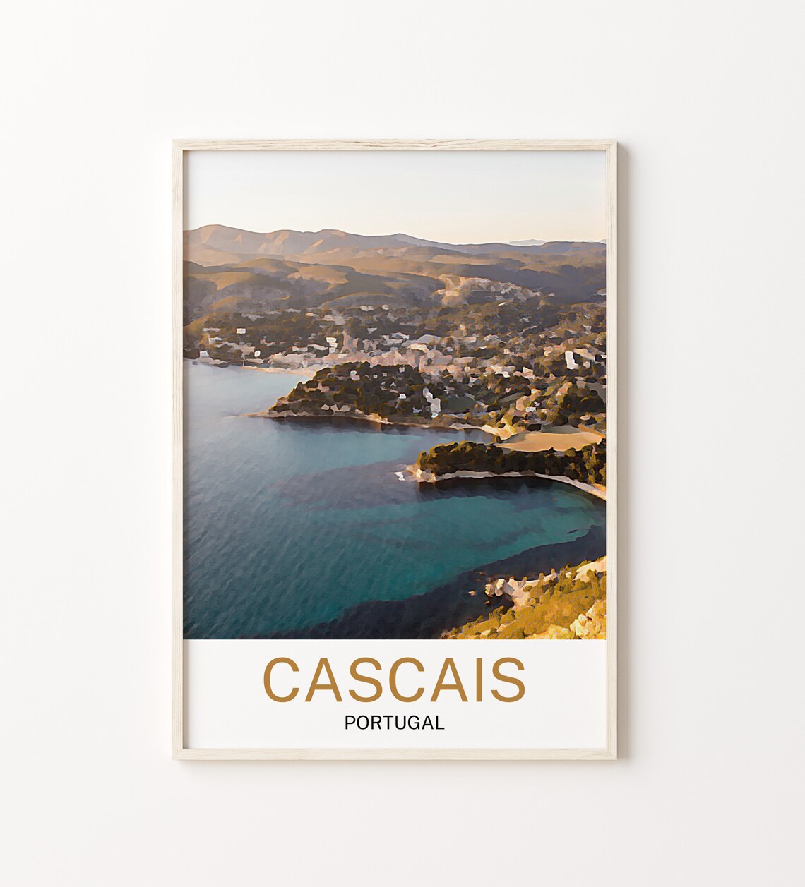Cascais Print Cascais Art Cascais Wall Art Cascais Art Print Cascais Artwork Cascais Poster Cascais Decor Cascais Portugal Travel