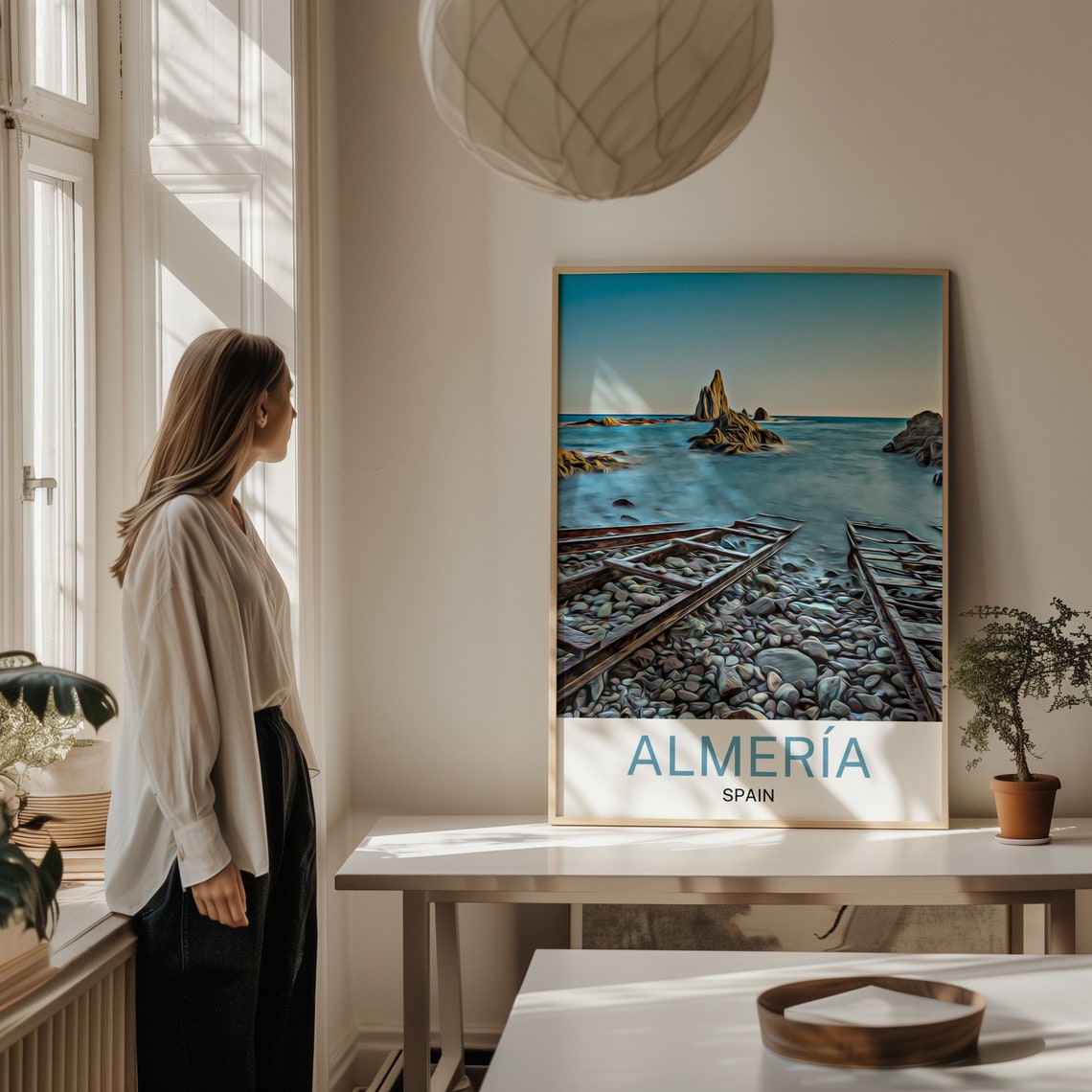 Almeria Travel Print Almeria Wall Art Almeria Poster Almeria Art Print Almeria Wall Decor Spain Print Spain Almeria Artwork Almeria - Image 2