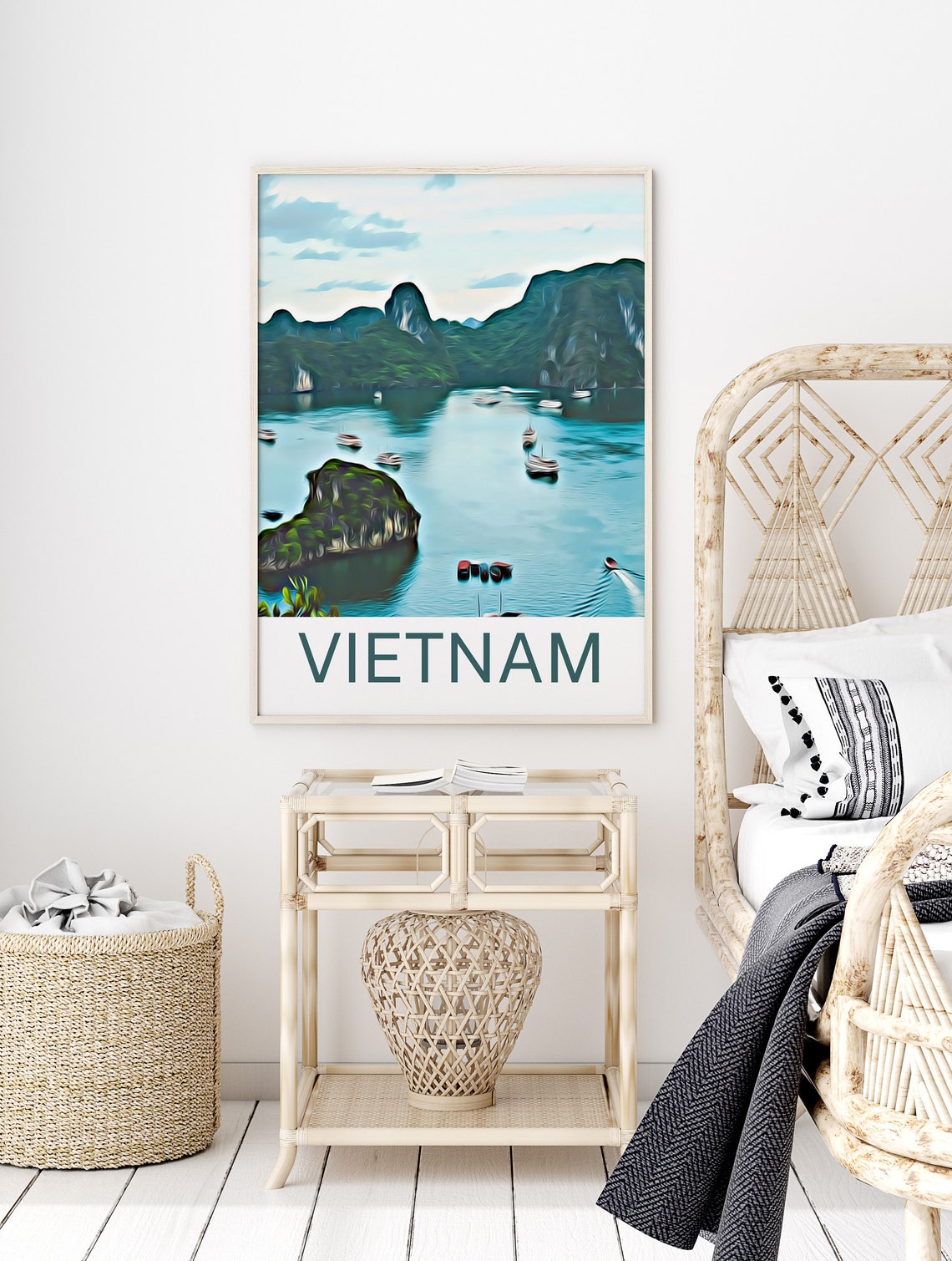 Vietnam Travel Print Vietnam Wall Art Vietnam Art Vietnam Artwork Vietnam Art Print Vietnam Gift Vietnam Poster Vietnam Travel - Image 2