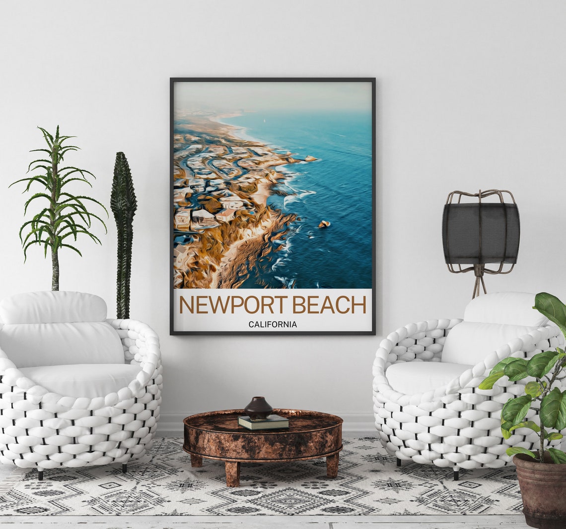 Newport Beach Travel Print Newport Beach Wall Art Newport Beach Art Newport Beach Artwork Newport Beach Art Print Newport Beach Gift
